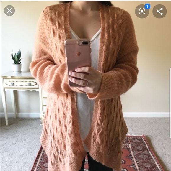 Lauren Conrad Girly Sweet crochet open front cardigan XS - Picture 7 of 7